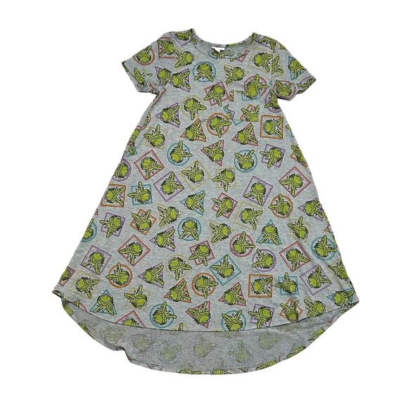 Luluroe Carly Kermit The Frog Size XXS Gray T Shirt Dress - Picture 5 of 5